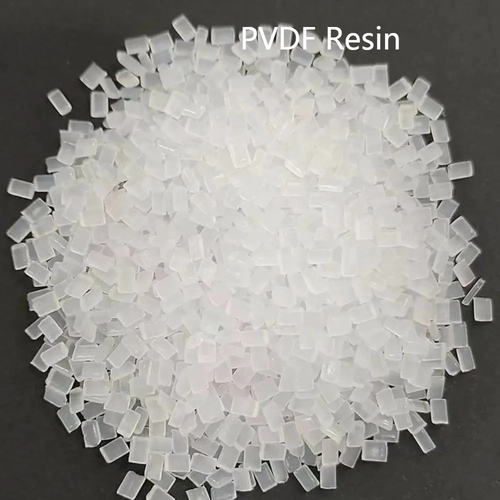 China fábrica produto de extrusão direta grau PVDF matéria-prima química Grânulos de plástico de PVDF resistentes à injeção