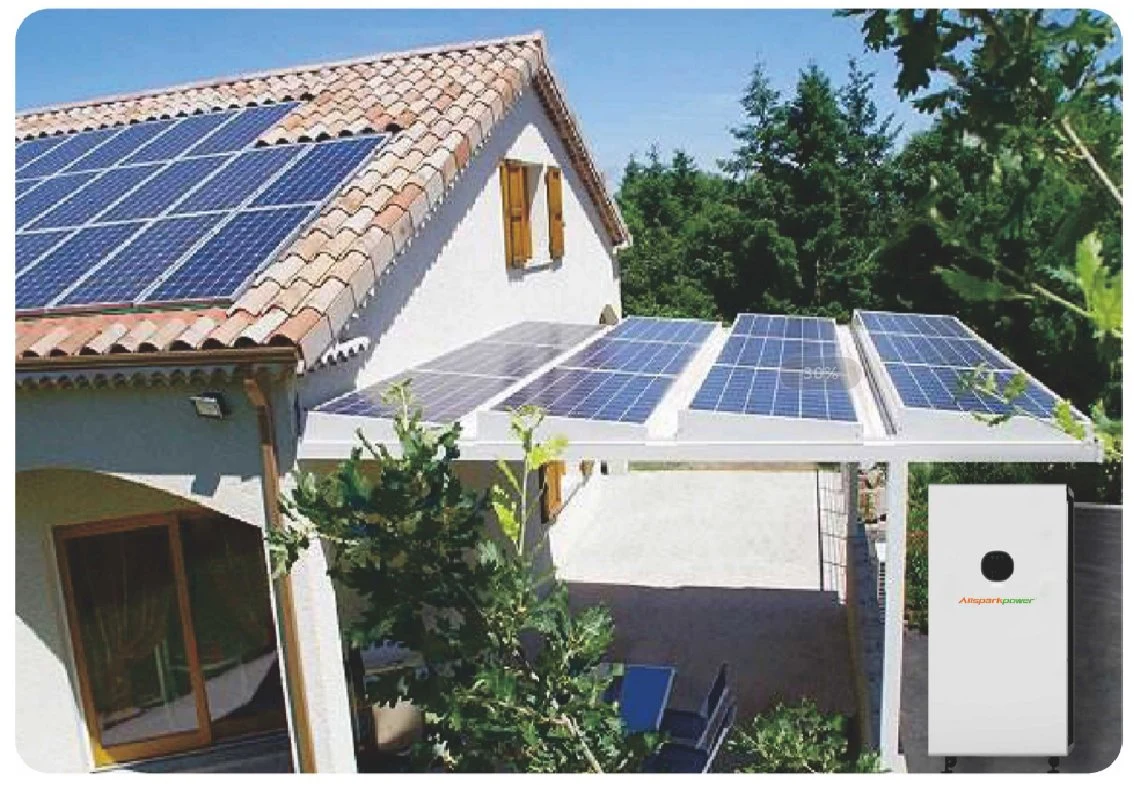تنظيف الطاقة الشمسية ذات العمر الطويل كفاءة الشحن والتفريغ عالية الطاقة طاقة لنظام الطاقة الشمسية المنزلي غير الشبكي بقدرة 3 كيلو واط بقدرة 8 كيلو واط 4.8 كوخ