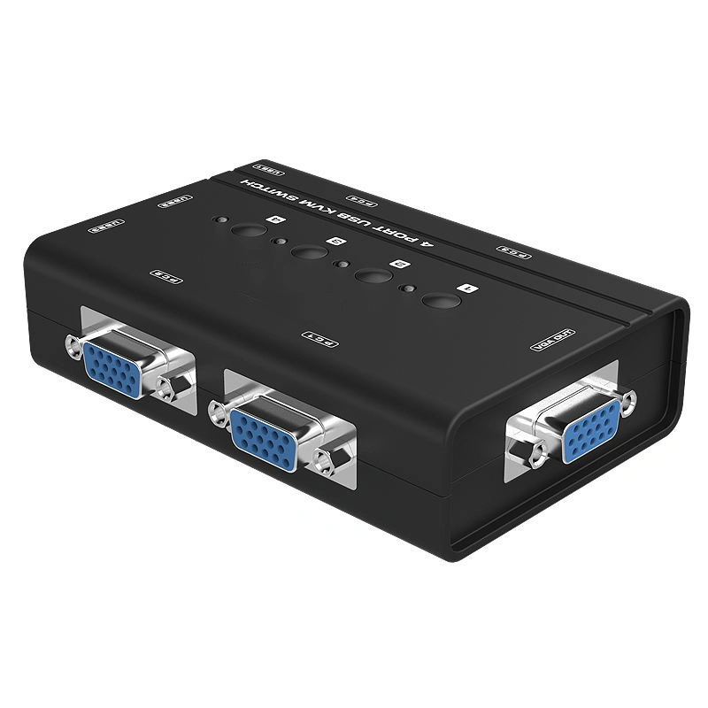 Manual de 4 puertos USB VGA switch KVM para impresora de PC