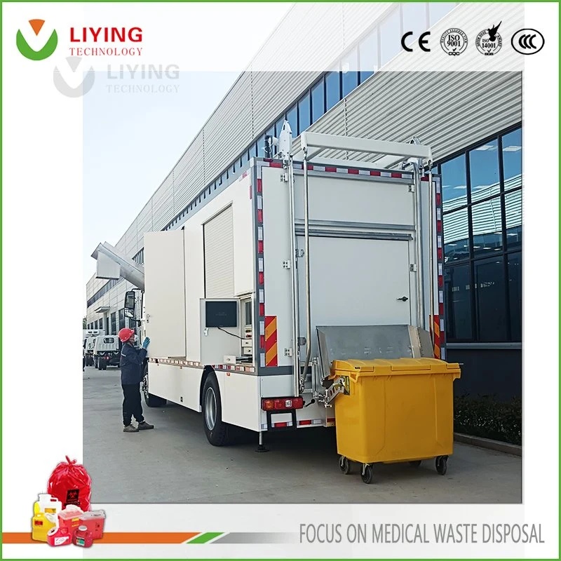 Mobile Vehicle Microwave Treatment Equipment System for Hospital Medical Waste