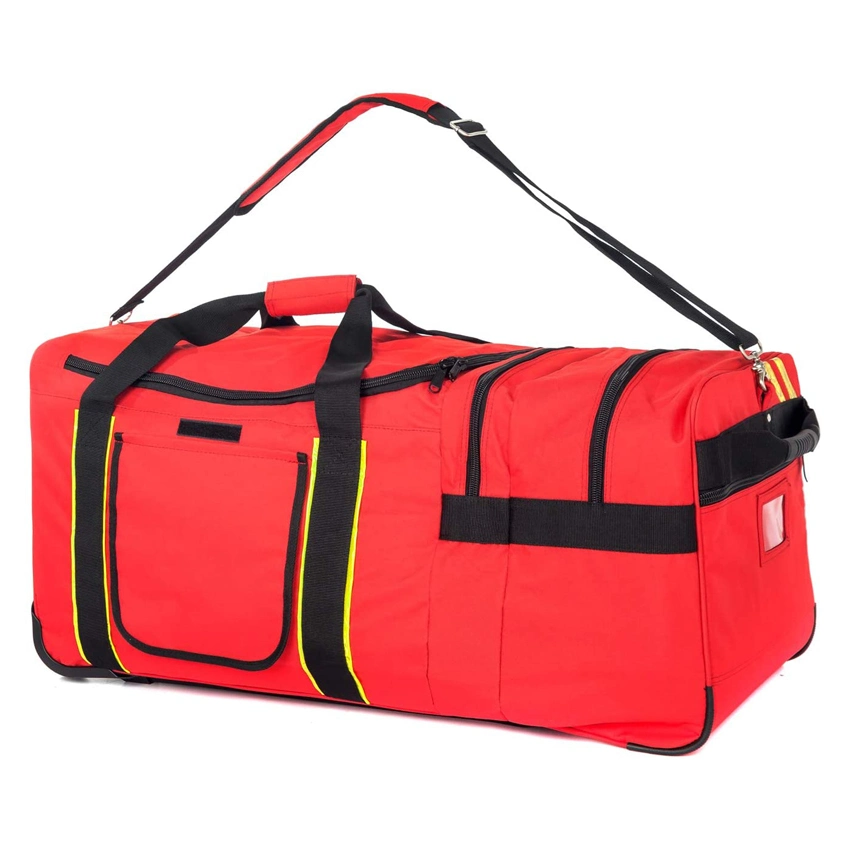 Mala de viagem com rodas FireFighter para transporte de tamanho excessivo, bolsa de equipamento Fireman Saco de rolo de salvamento