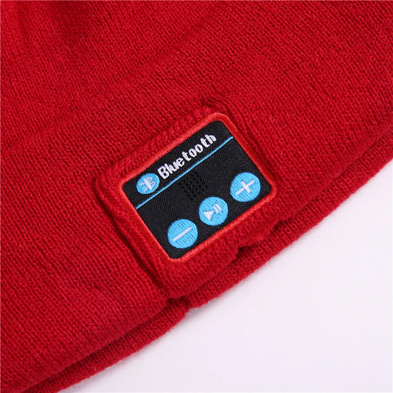 M1 Moda Custom Wireless Crochet Music Hat Gorro Invierno caliente Gorra de punto fresca