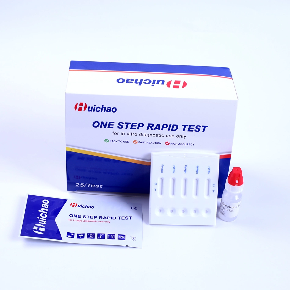 Las enfermedades infecciosas Malaria/Hbsag/VHC/VIH/Sífilis Kit de prueba rápida