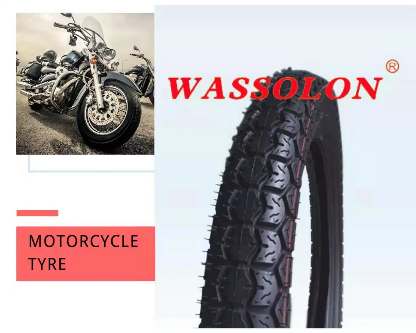 Whplesale off-Road Antiskid Motorcycle Scooter Sapre Part Rubber Wheel 8pr Nylon Tyre/Tire