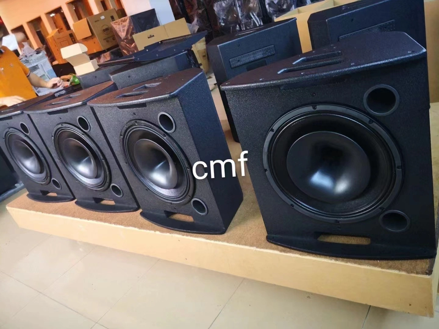 15-Inch Professional Coaxial Stage Monitor Speakers Powerful Full-Frequency Audio Speaker Equipment for Live Performances