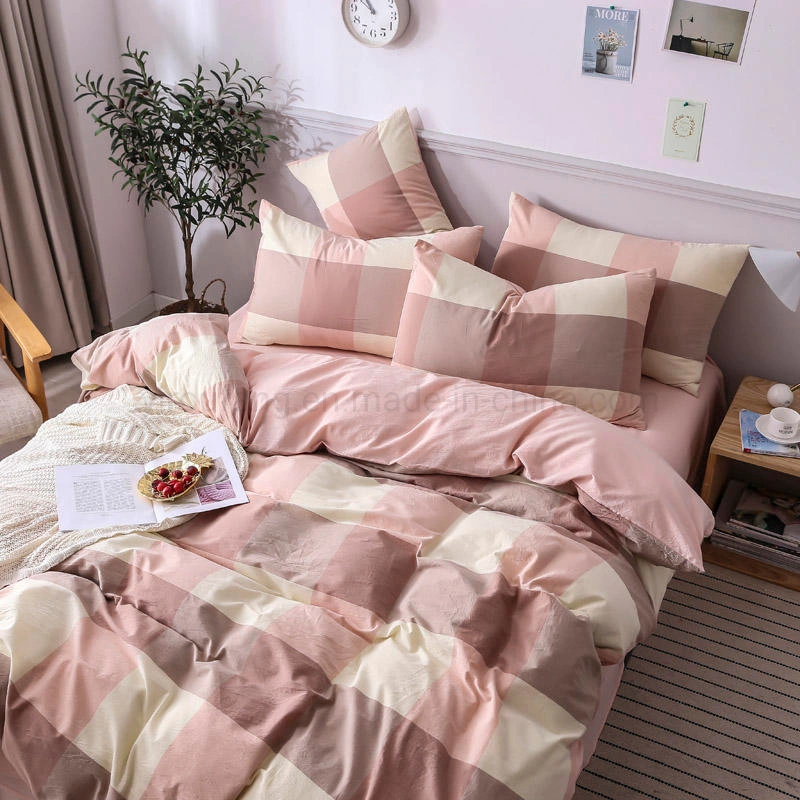 Hospital Cotton Fabric Bedding Hot Selling New Product 4 PCS Queen Bed