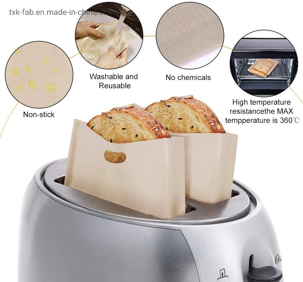 Easy to Clean PTFE Fabric Toaster Bag for Kitchen