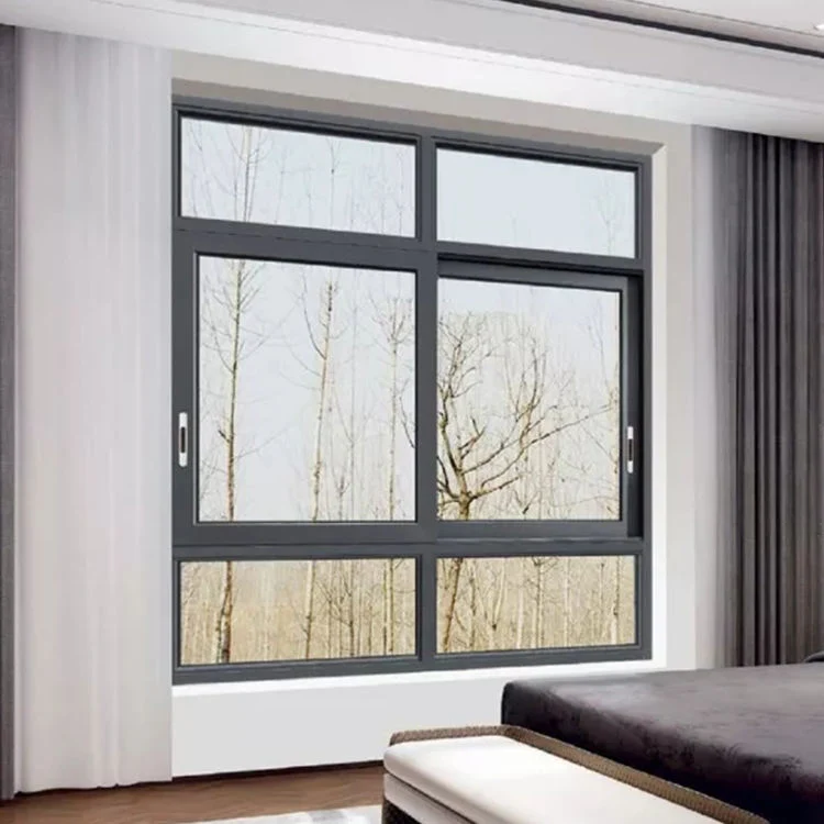 Luxury Glazed Commercial Frosted PVC Electric Power Aluminum Sliding Glass Slider Windows