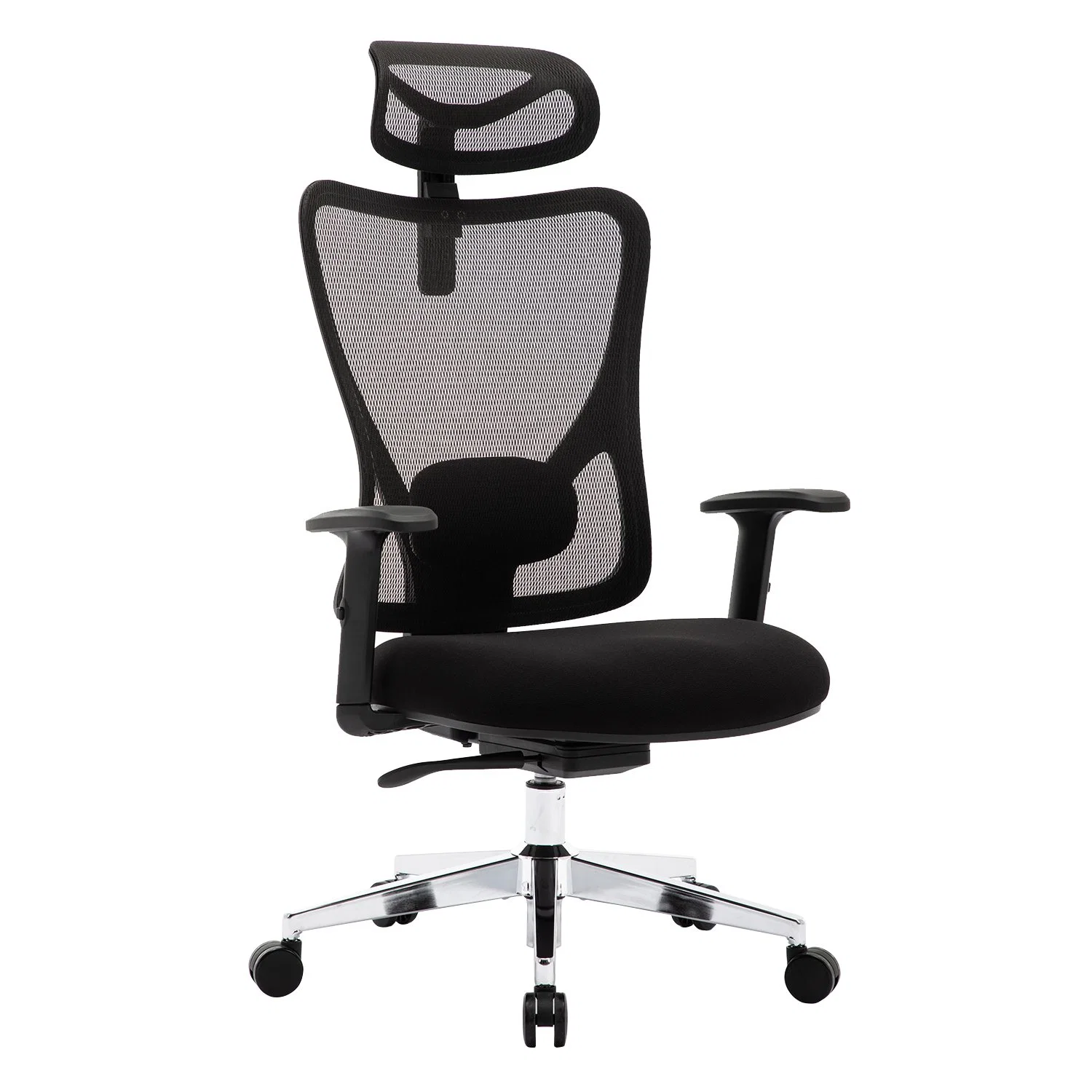 Ergonomic Office Chair, High Back Desk Chair with 2D Lumbar Support, Tilt Function, Big and Tall Mesh Chair for Gaming and Study