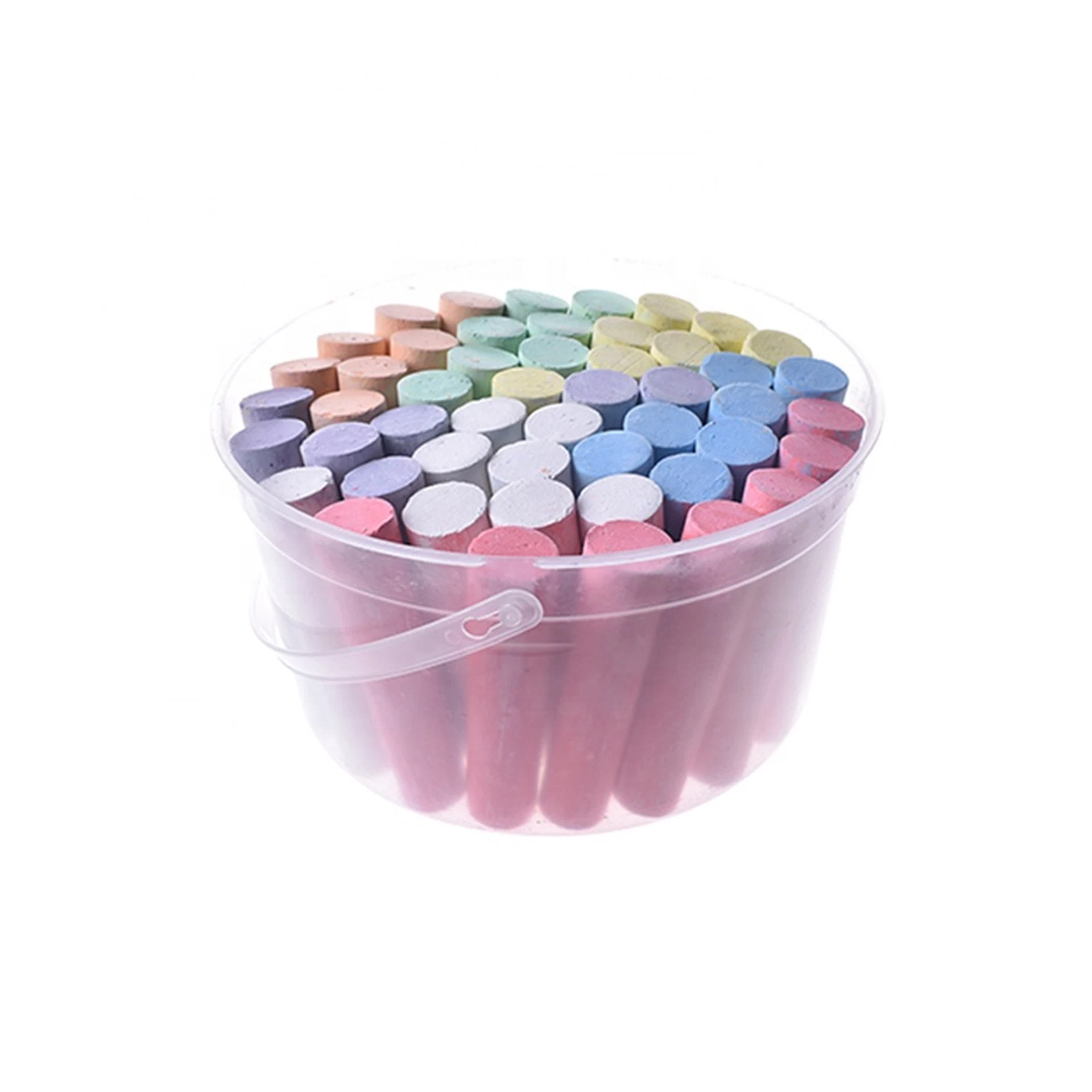 Colorful Chalks with Bucket Packing for Teaching and Kids