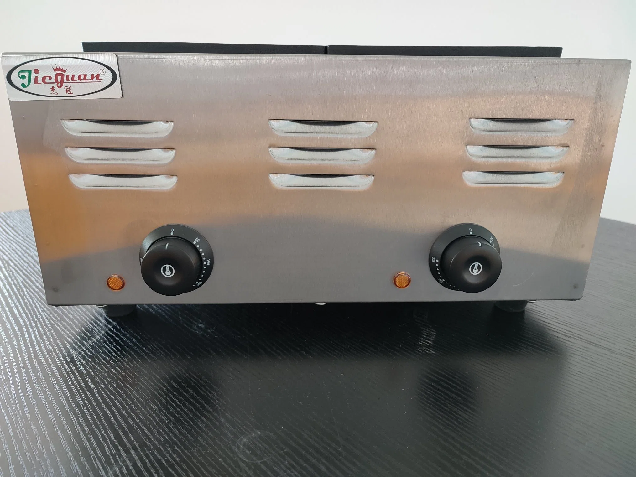 Equipamiento comercial Snack Grill Takoyaki placa eléctrica de 2 Eh-767