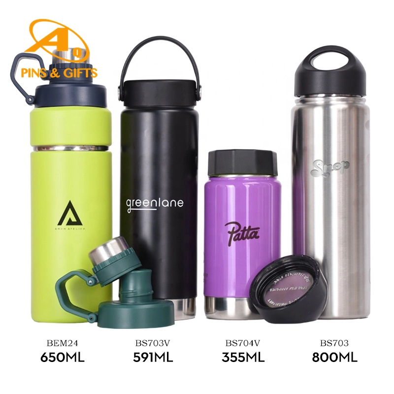 Promotion Custom Logo Cola Stainless Steel Mockup Generator Water Bottle Double Walled Insulated Sport Thermal Vacuum Flask