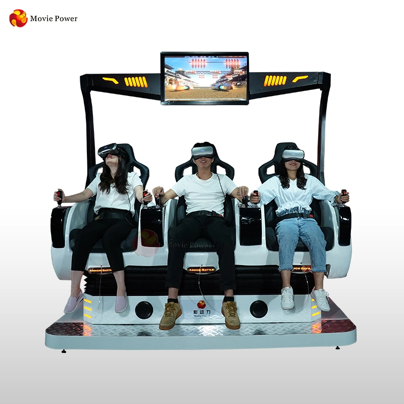 Indoor Playground 3 People Interactive Virtual Reality Game 9d Cinema Vr Park