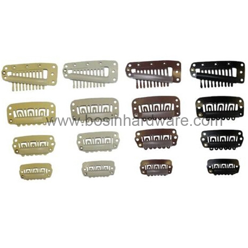 Mini Oval Metal Alligator Hair Clips