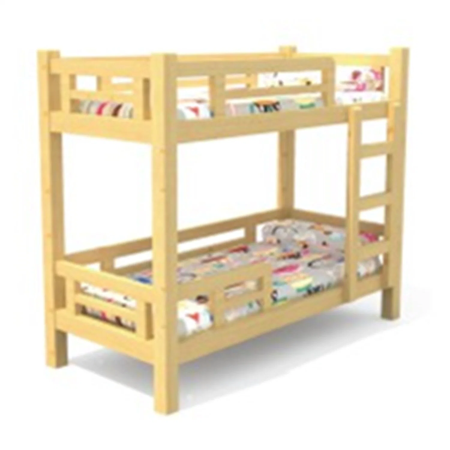 Kindergarten Kids Solid Wood Single Bed School Children Furniture Mz61