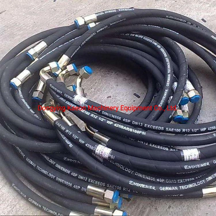 API 7K Grade D 5000psi Rotary Drilling Hose with Fig 1002 Hammer Union Safety Clamp for Each End with Chains & Rings