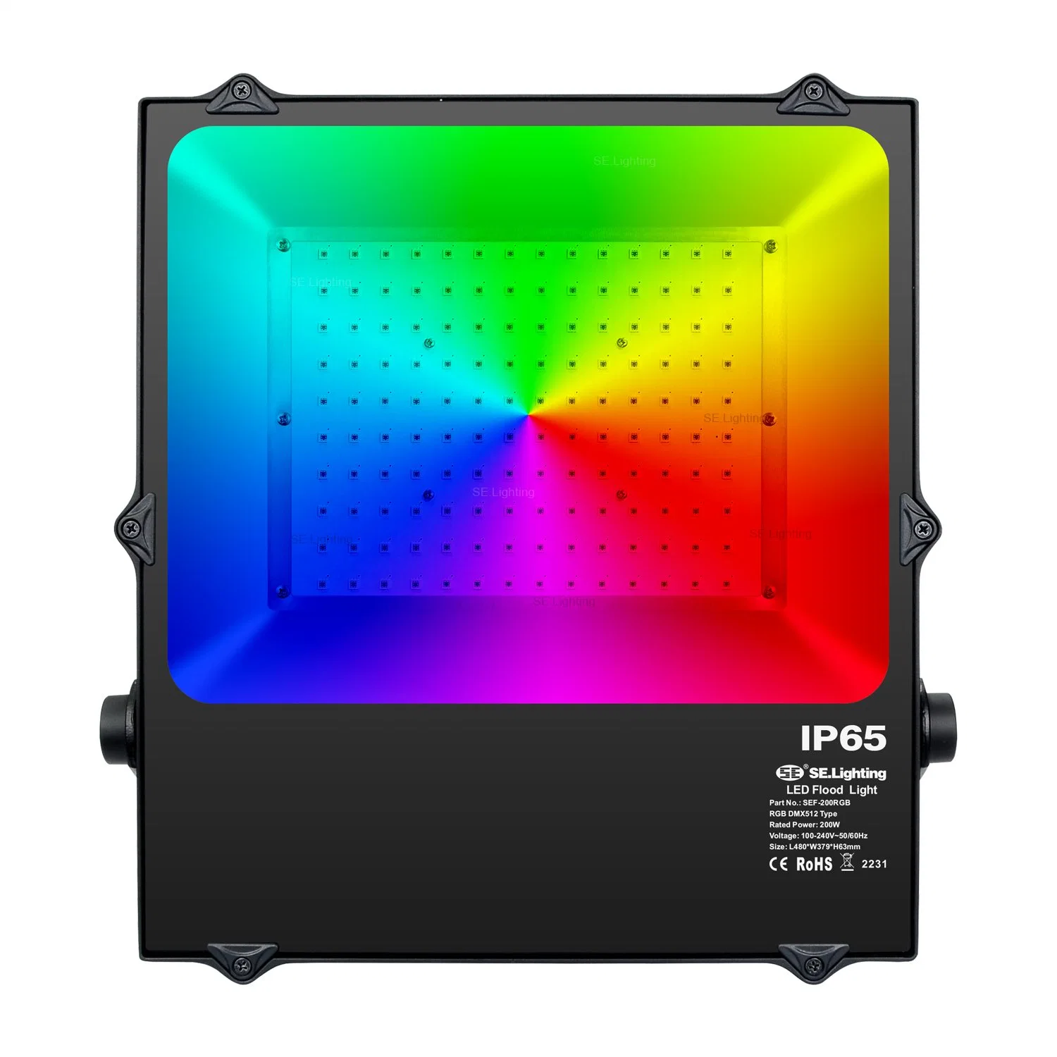 إضاءة حقل LED 150 واط DMX تركيبة إضاءة LED RGB د