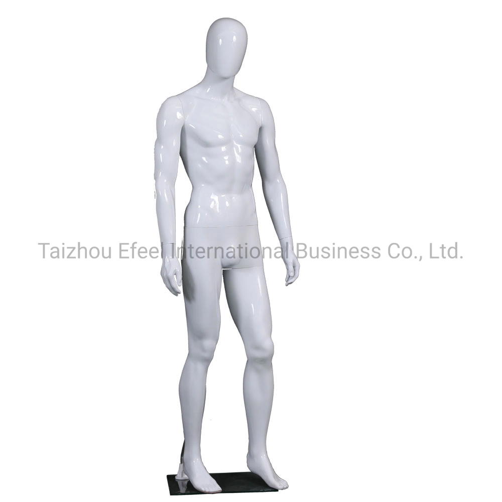 Plastic Vendors Bright White Color Male Models for Sale Mannequin