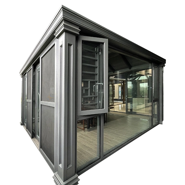 Maison de Verre en aluminium personnalisé de haute qualité de l'hiver Chambre solarium pour jardin, piscine, de la Villa