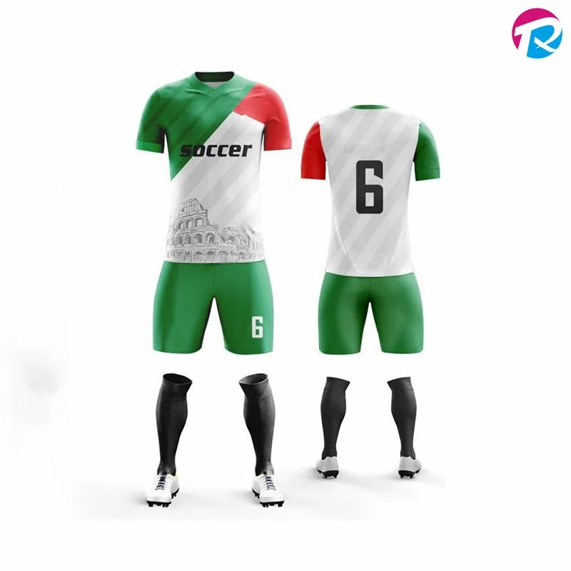 OEM Soccer Uniform Wholesale personnalisée maillot de football Sublimation Quick Fit Vêtements de football