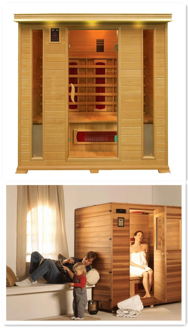 2-3 Personen Mini Home Sauna und Trockendampfsauna aus Holz Zimmer