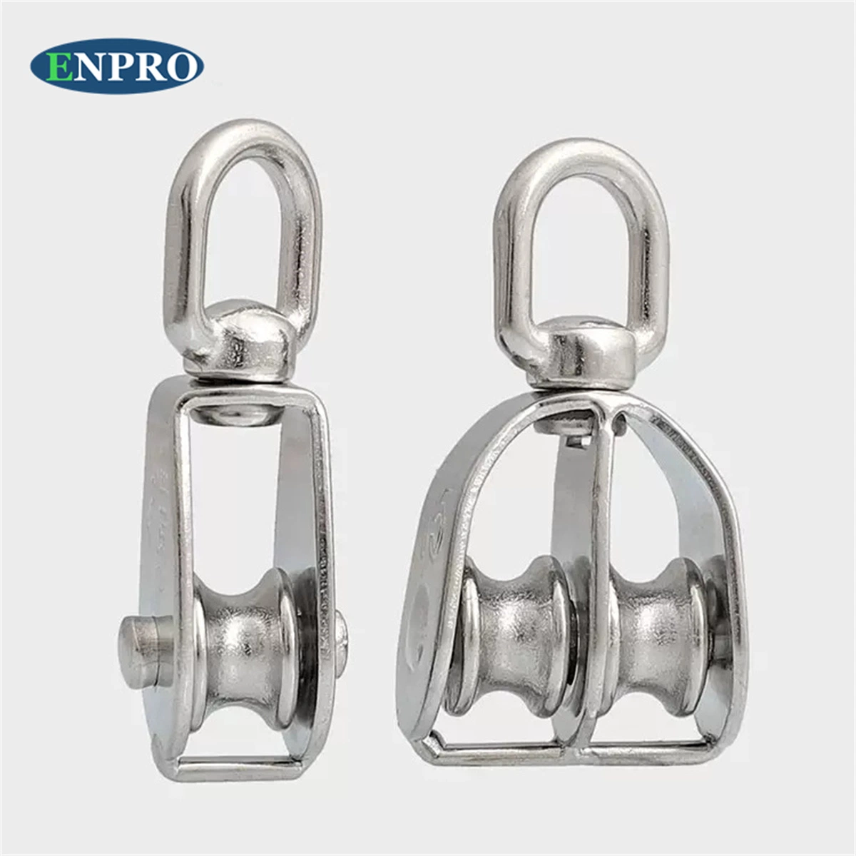 304 Stainless Steel Single Wheel Swivel Pulley Wire Rope Block