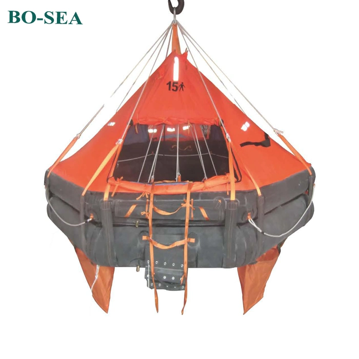 Ec Certificate Solas Approved Davit-Launched Inflatable Life Raft for Lifesaving