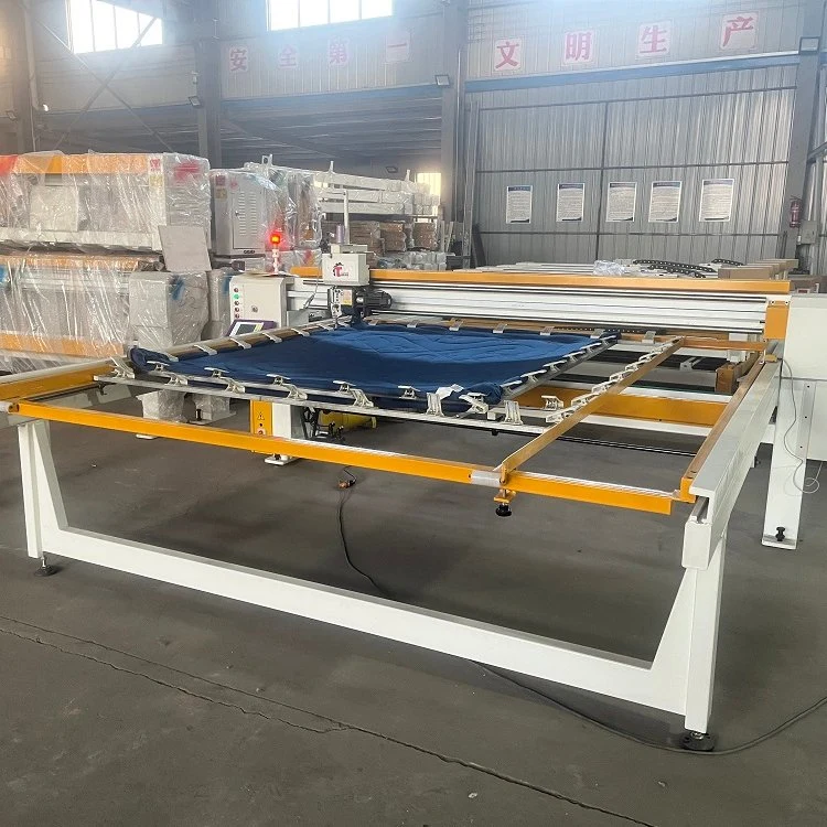 Textile Industrial Cotton Mattress Quilt Machinery Long Arm Bed Comforter Fabric Single Needle Sewing Quilting Machine