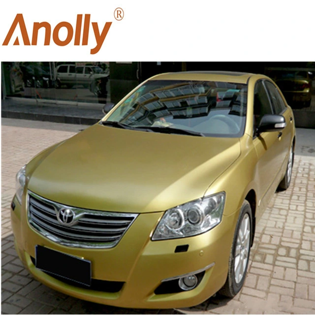 Anolly New Color Black Air Bubble Free Pearl Metal Vinil Rolle Chrome Aufkleber Auto Vinyl Cover Car Wrap