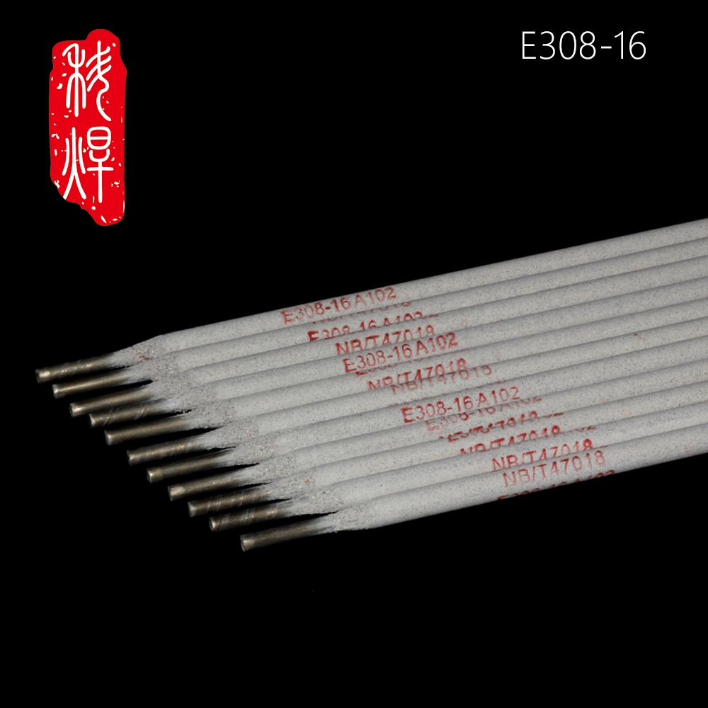 Varilla de soldadura de electrodos de acero inoxidable A102 E308-16 2.0/2.5/3.2/4.0mm Fabricante E304 OEM de exportación de material de rutilo