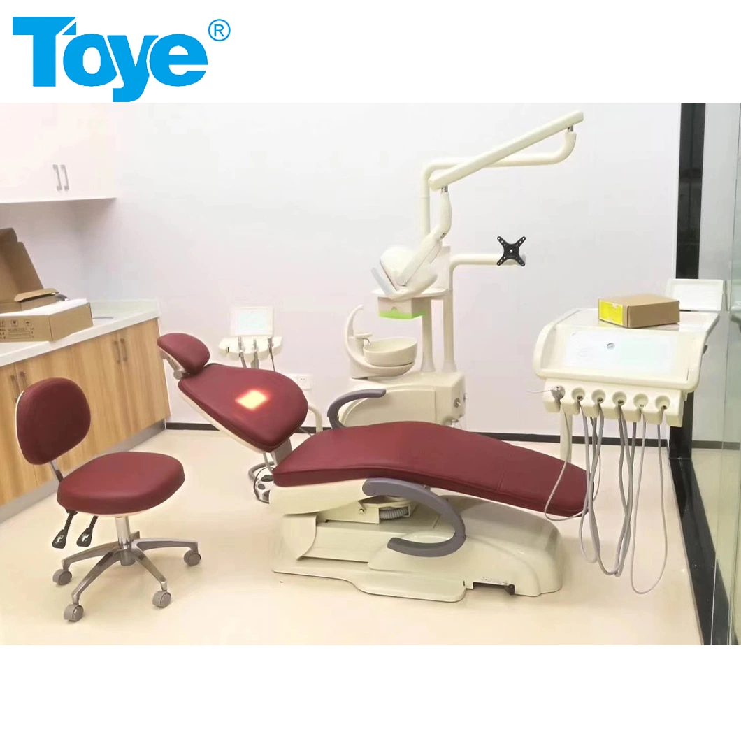 Dental Equipment Supply Dental Equipment Chair for Surgical Operation Luxury Fiber Leather Dental Chair Unit