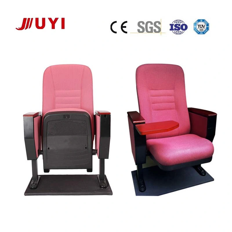 Auditorium Chair American Style Theater Folding Red Plastic Customized Fabric Furniture Jy-612
