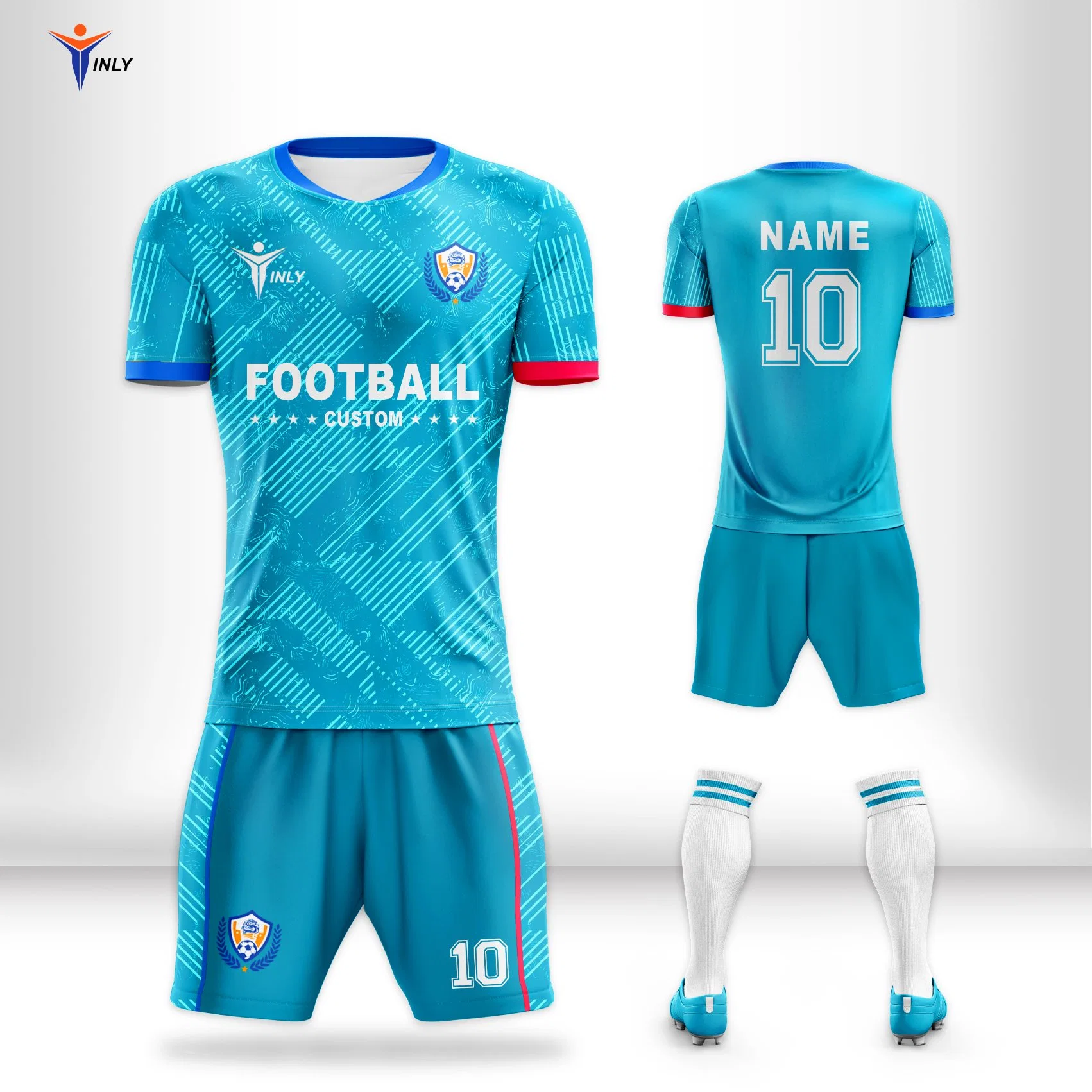 Mens Team Wholesales New Sports Wear Custom Football Shirts Sublimation Soccer Uniform Jersey
