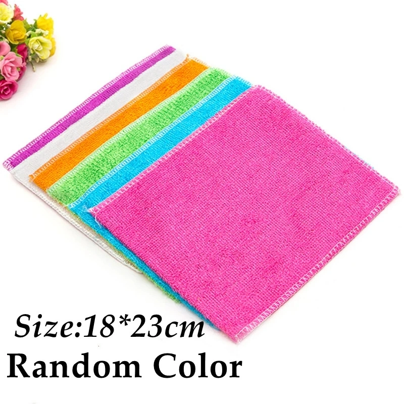 Amazon Kitchen Accessories Eco-Friendly Bamboo Fiber Towel Dishwashing Cloth