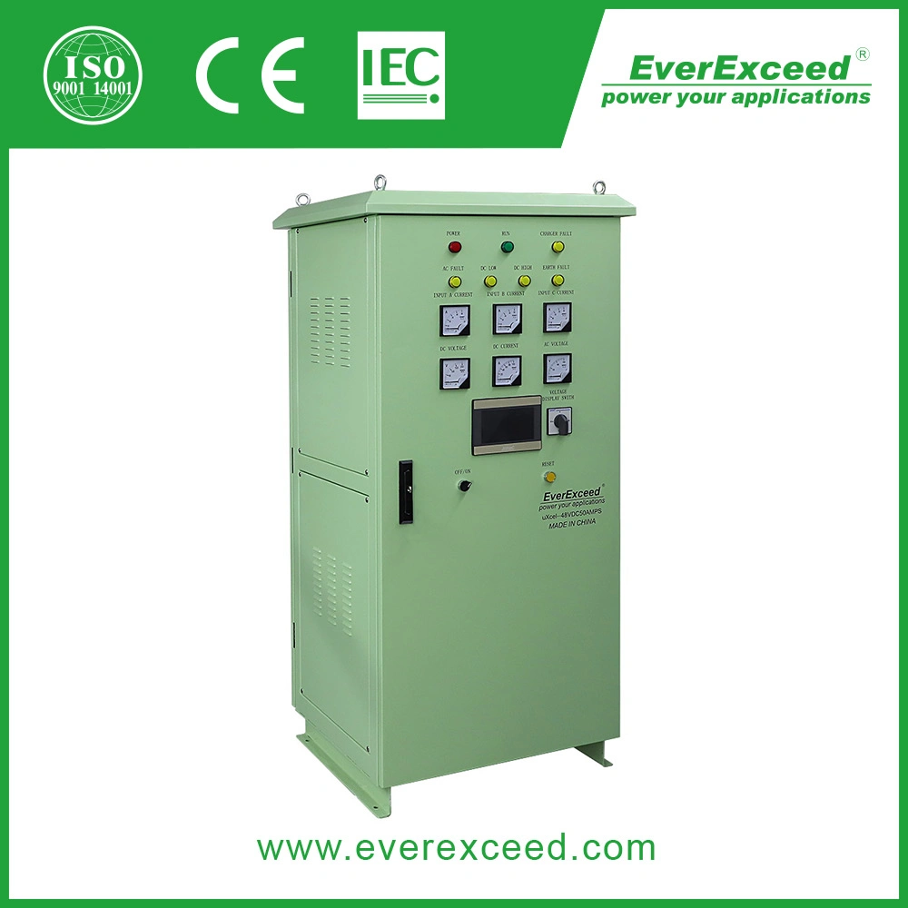 Everexceed Uxcel 120V16Une série avec Thyristor monophasés ou triphasés/ redresseur-chargeur de batterie industrielle/DC UPS/Solution d'alimentation;