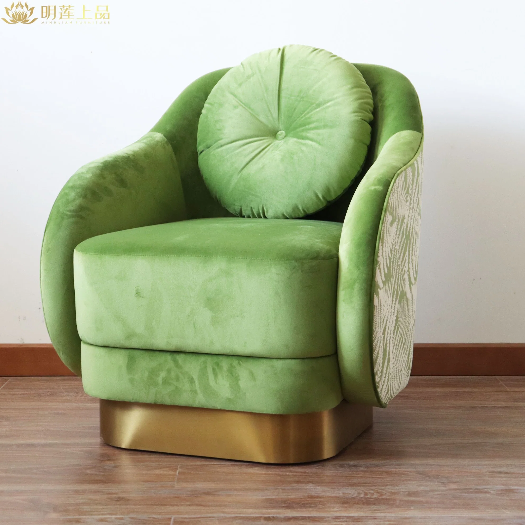 Современный дизайн ткань Одноместный диван кресло гостиная мебель дома Мебель Досуг Кафедра лаунж Кафедра номер отеля Софа Кафедра