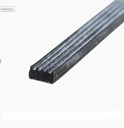 Sponge Profile Ribbed Rubber Seal Strip Per Meter