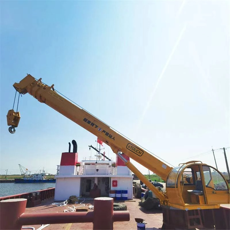 Used for Offshore Operations Machine Hydraulic Telescopic Boom Remote Operation Customization 5ton Marine Crane for Sale