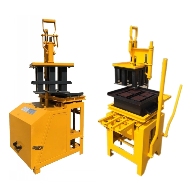 Bm01small Manual Soil Hand Compressed Cement Brick Block Making Machine