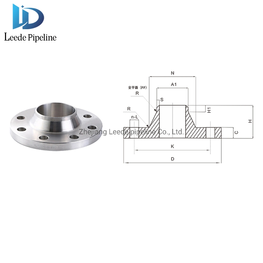 Stainless Steel SS304 SS316L Welding Neck Flanges Wn Flange