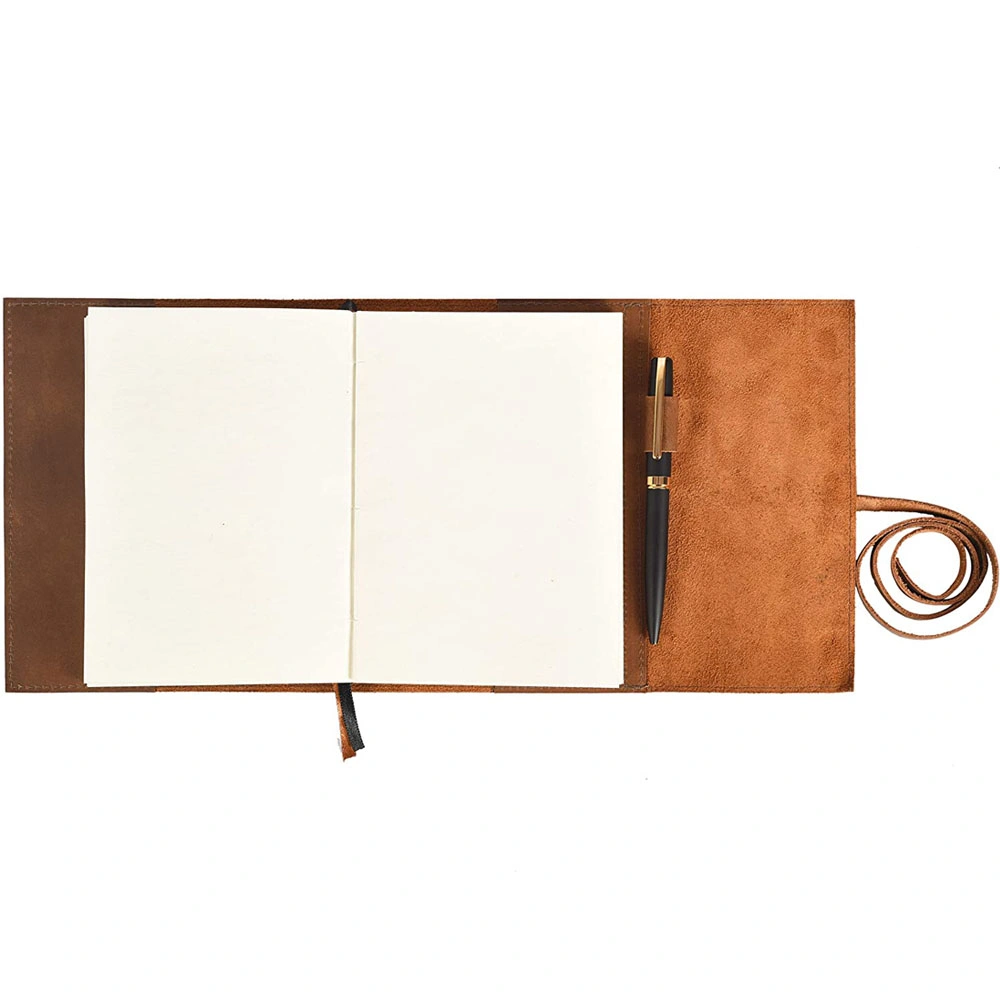 Gift Set A5 Diary Vintage Genuine Leather Journal Notebook for Women