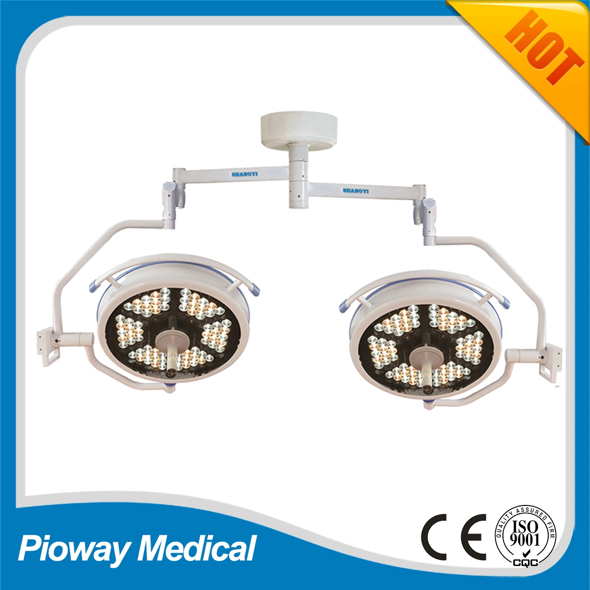 Ceiling Mounted Surgical Operation Room Lamp, Double Head Light (500/500 LED)