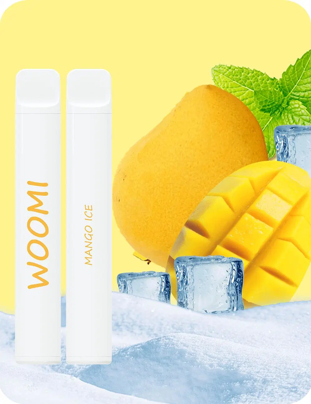 Woomi E CIG White Snow 600 Puffs Best Flavors Blue Vaque Limonade 2% nicotine Vape jetable