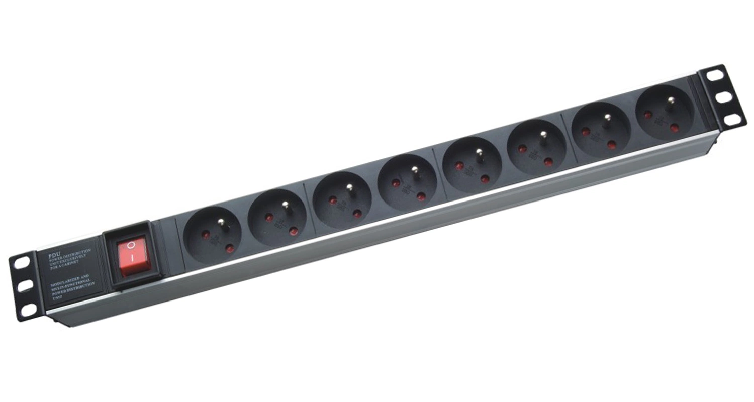 CE RoHS UL Multi-Function French Type Meter PDU for Network Server Rack