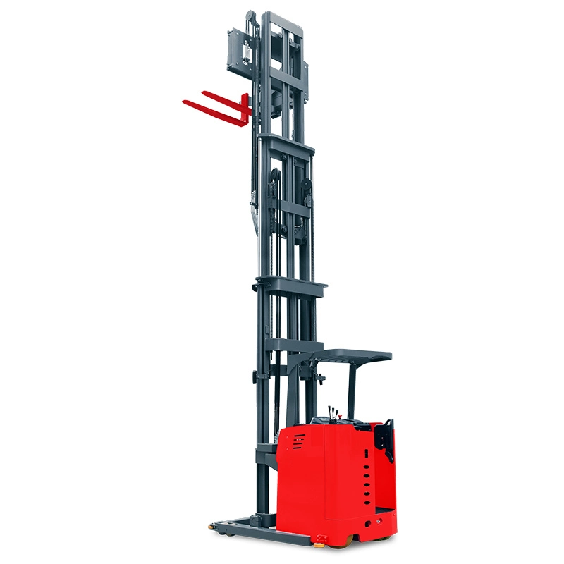 Warehouse Stacker Crane Steerable Electric Forklift Material Handling Truck