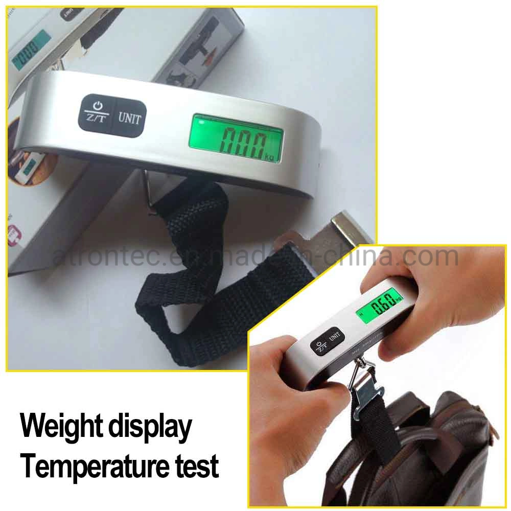 50kg Electronic Luggage Scale with Temperature Test