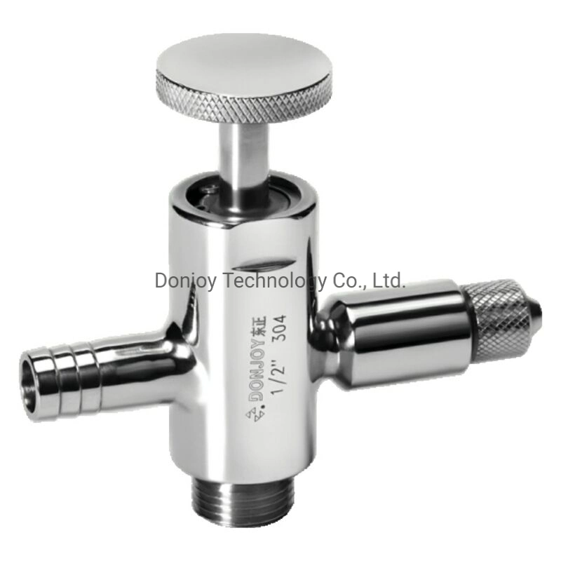 ISO90001 Donjoy Hygienic Stainless Steel Sampling Valve with Handle Output