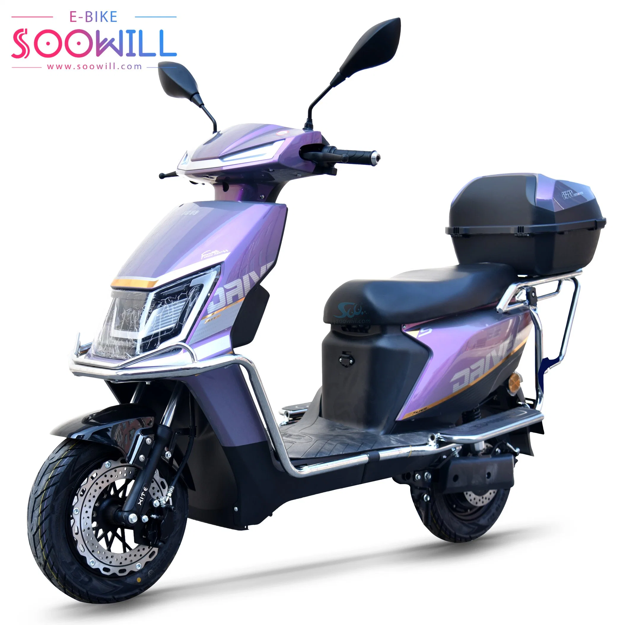 Bicicleta eléctrica China 2 Wheel City Adult Electric motocicleta 72V20ah Scooter de la batería del plomo-ácido buen precio motocicleta eléctrica