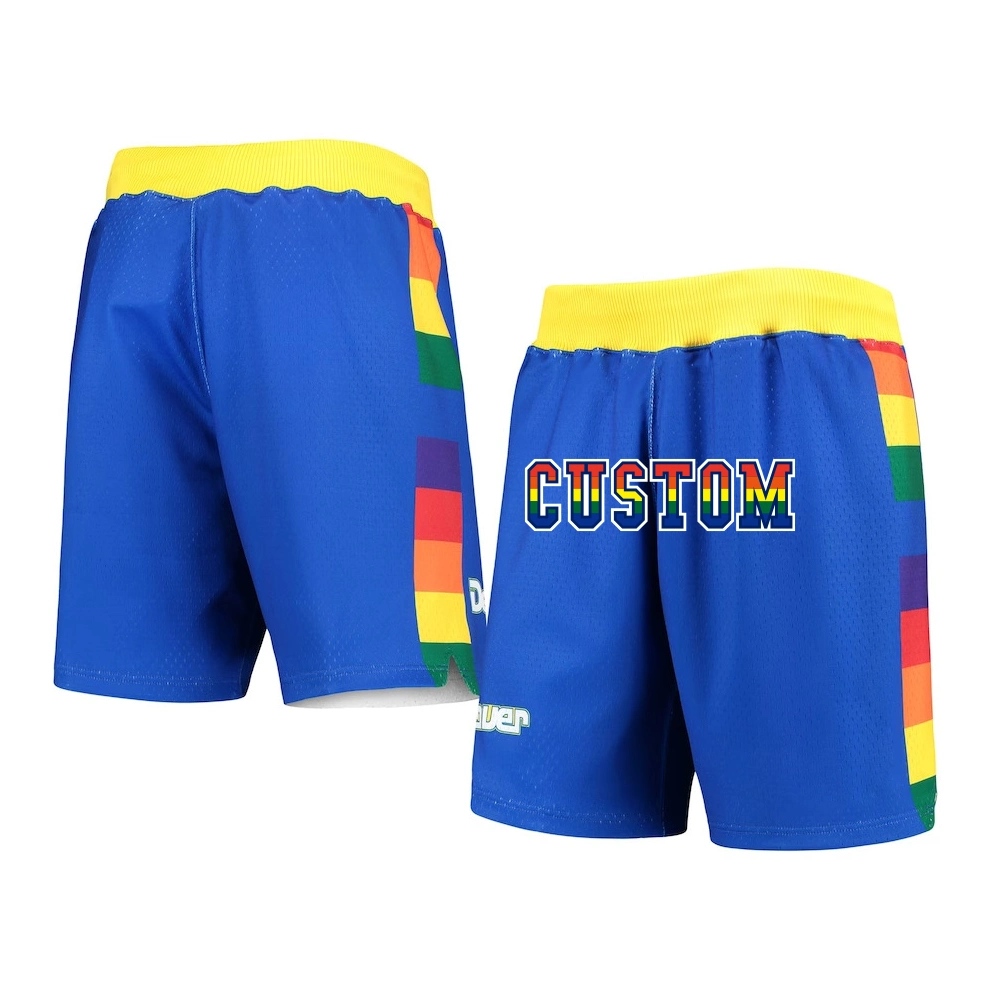 Maillot de basket personnalisé Throwback Vintage Retro Mesh Shorts Sublimation Broderie Shorts pour hommes