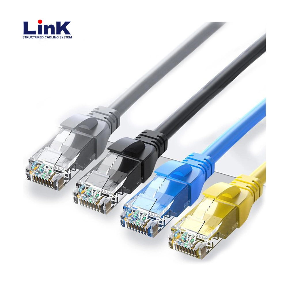 Fino U/UTP Cat 6 Cabo de ligação Cat5e Cabo de ligação de alimentação de cobre não blindado 28AWG Cabo de ligação de rede eléctrica Cabo de ligação RJ45 Cabo de ligação Ethernet